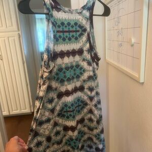 Patterned Sleeveless Dress